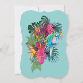 Tropische Flora Paradise en vogels Kaart (Achterkant)