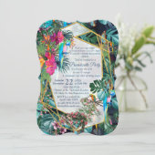 Tropische Flora Paradise en vogels Kaart (Staand voorkant)