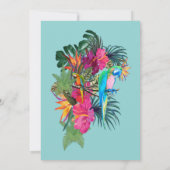 Tropische Flora Paradise en vogels Kaart (Achterkant)