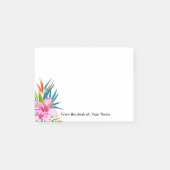Tropische flora van het bureau van post-it® notes (Voorkant)