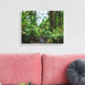 Tropische flora van het regenwoud van el yunque canvas afdruk (Insitu (Woonkamer))