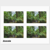 Tropische flora van het regenwoud van el yunque rechthoekige sticker (Vel)