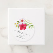 Tropische floraal bedankjes labels (In situ)