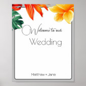 Tropische floraal poster (Voorkant)