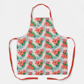 Tropische Floral Aangepast Schort (Voorkant)