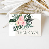 Tropische Floral Arch Bedankkaart