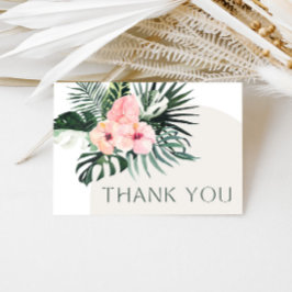Tropische Floral Arch Bedankkaart