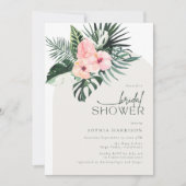 Tropische Floral Arch Bridal Shower Kaart (Voorkant)
