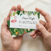 Tropische Floral Baby shower Diaper Raffle Kaart