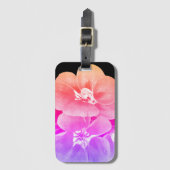 Tropische Floral Bagagelabel (Voorkant (verticaal))