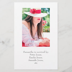 Tropische Floral Beach Celebration of Life Flyer