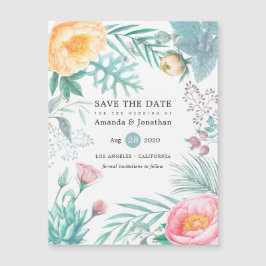 Tropische Floral Beach Summer Wedden Save the Date