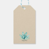 Tropische Floral Beach Sweet 16 Birthday Cadeaulabel (Achterkant)