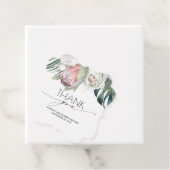 Tropische Floral Beach Weddenschap bedankt Bedankjes Labels (In situ)