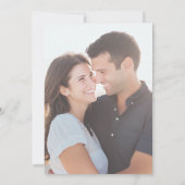 Tropische Floral Beach Wedding Save the Date (Achterkant)