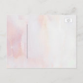 Tropische Floral Beach Wedding Save the Date Aankondigingskaart (Achterkant)