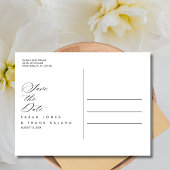 Tropische Floral Beach Wedding Save the Date Aankondigingskaart