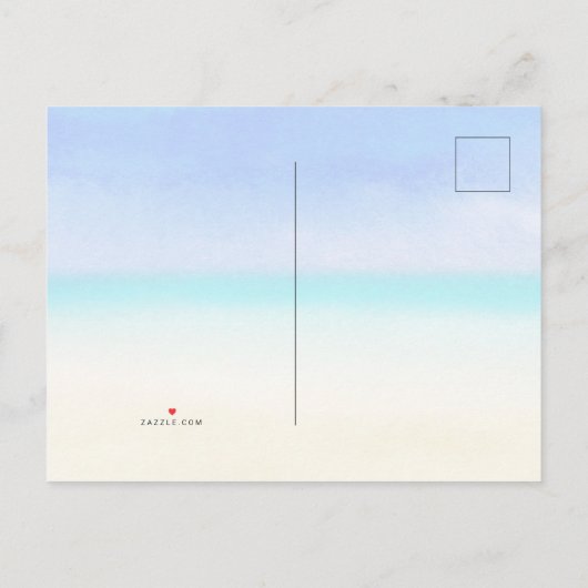 Tropische Floral bewaar de datum van het huwelijk Aankondigingskaart (Achterkant)