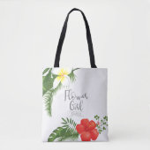 Tropische Floral Bloemenmeisje ID475 Tote Bag (Voorkant)