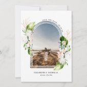 Tropische Floral | Boho Save the Date (Voorkant)
