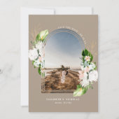 Tropische Floral | Boho Save the Date (Voorkant)