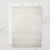 Tropische Floral Brick Afstuderen Fotouitnodiging Kaart (Achterkant)