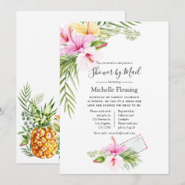 Tropische Floral Bridal of Baby shower per post Kaart