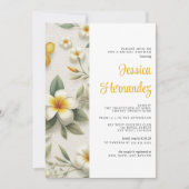 Tropische Floral Bridal Shower Invitation Kaart (Voorkant)