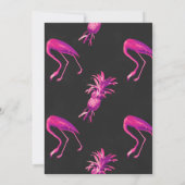 Tropische Floral Bridal Shower Invitation Kaart (Achterkant)