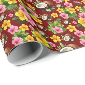 Tropische Floral Cadeaupapier (Rol Hoek)