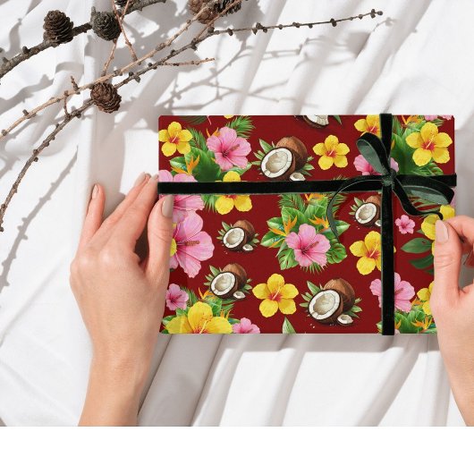 Tropische Floral Cadeaupapier