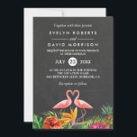 Tropische Floral Chalkboard Flamingo Formal Weddin Kaart<br><div class="desc">Creëer uw perfecte uitnodiging met deze vooraf ontworpen sjablonen, kunt u het gemakkelijk personaliseren om uniek van u te zijn. Voor verdere aanpassing, te klikken gelieve de "pas verder"verbinding aan en ons makkelijk te gebruiken ontwerphulpmiddel te gebruiken om deze sjabloon te wijzigen. Als u de voorkeur geeft aan Zelfkleerpapier/matte afwerking,...</div>