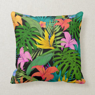 Tropische Floral Colorful Leaves Kussen