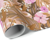 Tropische Floral en bladeren Cadeaupapier (Rol Hoek)