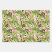 Tropische Floral en bladeren Inpakpapier Vel (Voorkant 3)