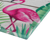 Tropische Floral Familienaam Beach House Snijplank (Hoek)