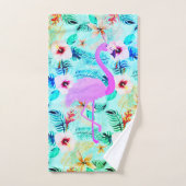 Tropische Floral Flamingo Bad Handdoek (Handdoek)