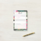 Tropische Floral Flowers laten bioscoop botanisch Post-it® Notes (Op bureau)