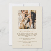 Tropische Floral Foto Weddenschap Hartelijk dank Bedankkaart (Achterkant)