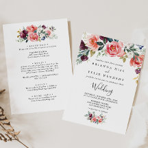 Tropische Floral Front & Back Wedding