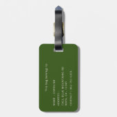 Tropische Floral Greenery - Aangepast Genoemd Gepe Bagagelabel (Achterkant verticaal)