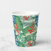 Tropische Floral Greenery Papieren Bekers (Achterkant)