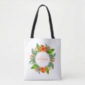 Tropische Floral Happy Moederdag | CANVAS TAS (Voorkant)
