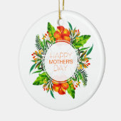 Tropische Floral Happy Moederdag | ORNAMENT (Links)