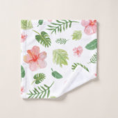 Tropische Floral Hawaiian Bad Handdoek (Wasdoekje)