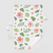 Tropische Floral Hawaiian Golfhanddoek (Insitu)