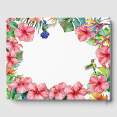 Tropische Floral Hawaiian Lijst bruiloft Gastenboek (Achterkant)