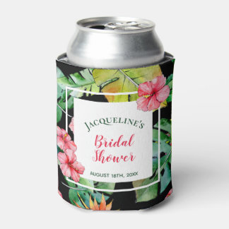 Tropische Floral Hawaiian Luau Bridal Blikjeskoeler
