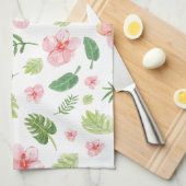 Tropische Floral Hawaiian Theedoek (Quarter Fold)