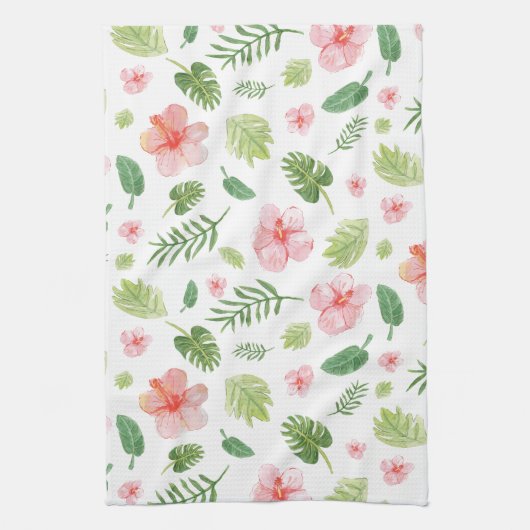 Tropische Floral Hawaiian Theedoek (Verticaal)